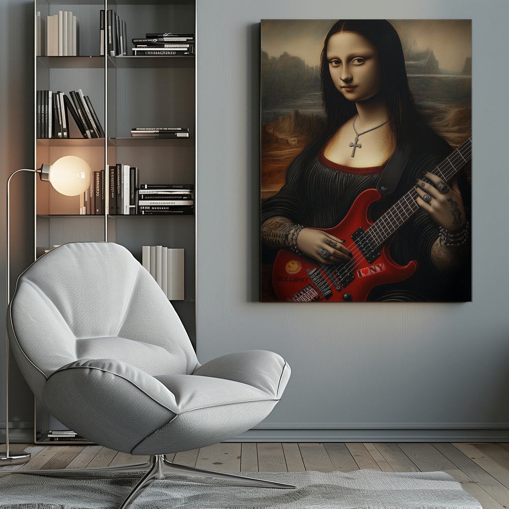Impression sur toile Lisa revisitée