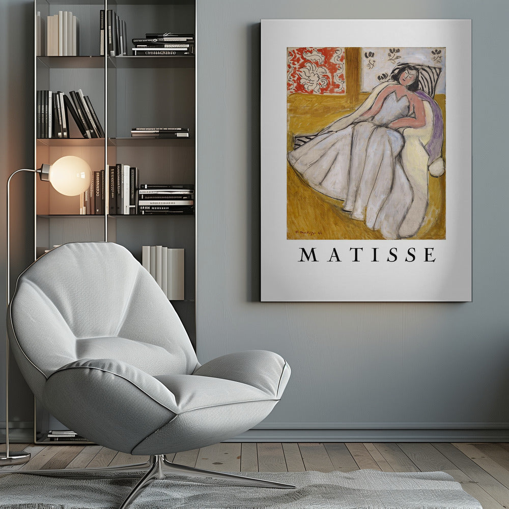 Tableau mural Jeune Femme à La Pelisse Blanche