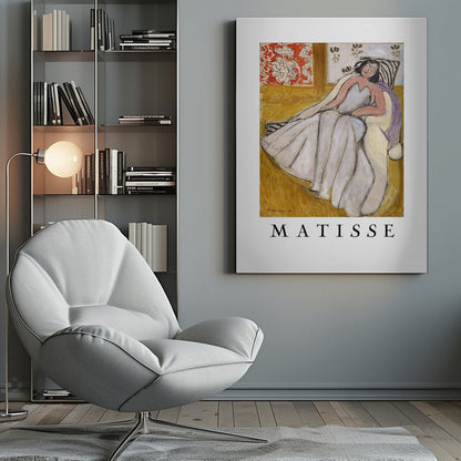 Tableau mural Jeune Femme à La Pelisse Blanche