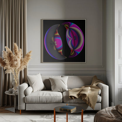 Art mural miroir brisé