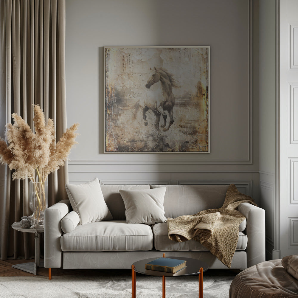 Illustration cheval vintage 16