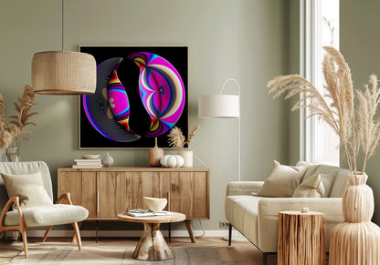 Art mural miroir brisé