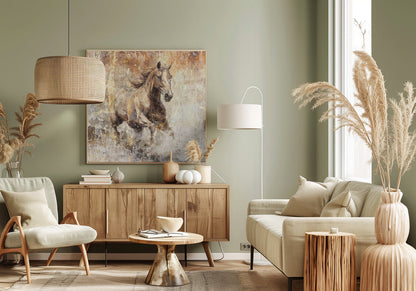 Décoration murale Cheval Illustration d'art vintage 08