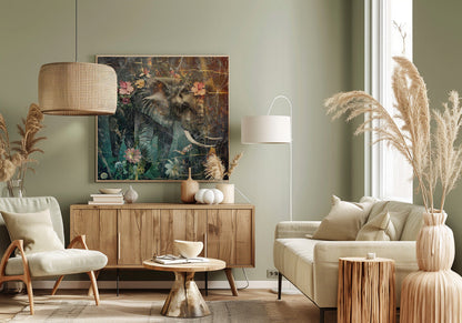 Décoration murale Animaux floraux Illustration d'art vintage 11