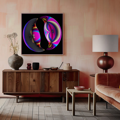 Art mural miroir brisé