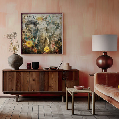 Décoration murale Animaux floraux Illustration d'art vintage 12
