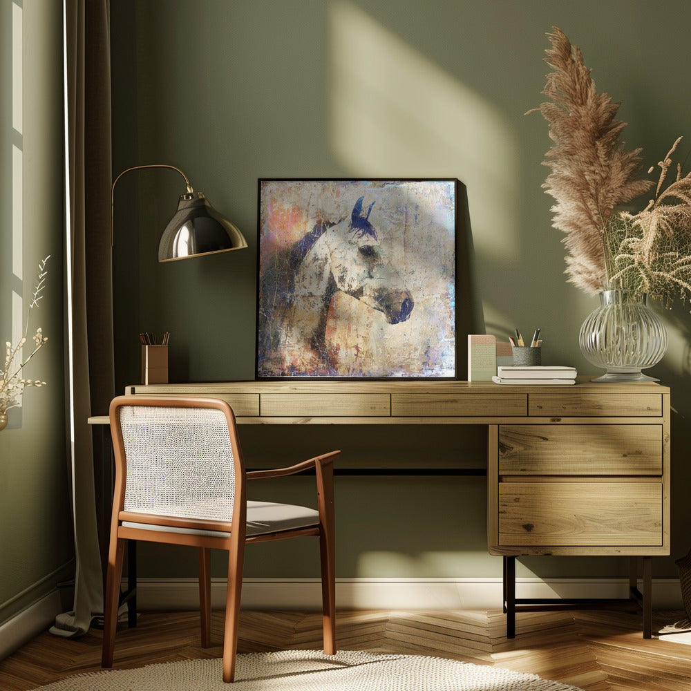 Art mural Cheval Illustration d'art vintage 04