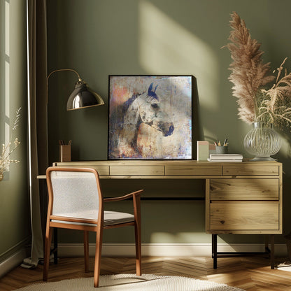 Art mural Cheval Illustration d'art vintage 04
