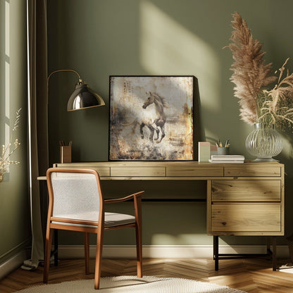 Illustration cheval vintage 16