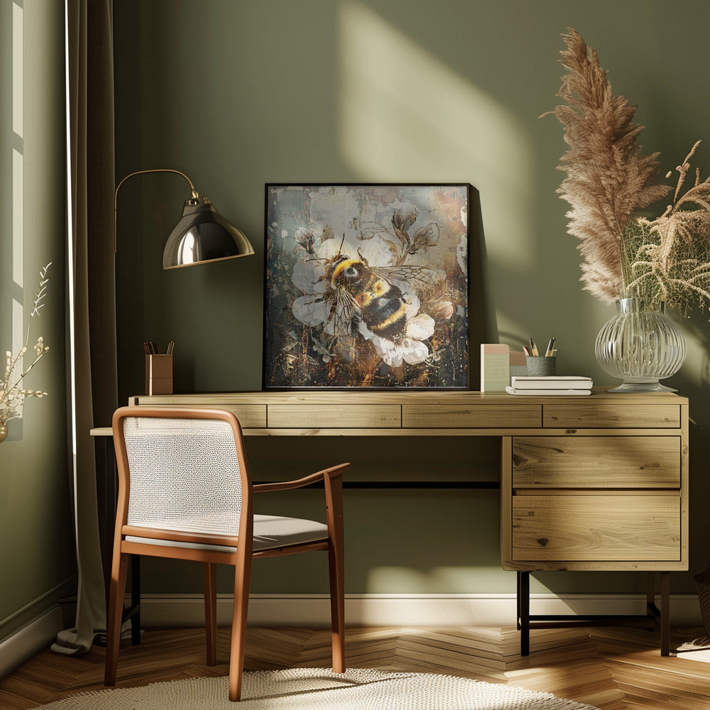 Art mural Animaux floraux Illustration d'art vintage 08