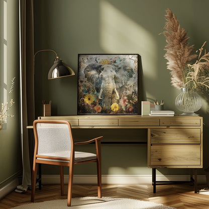 Décoration murale Animaux floraux Illustration d'art vintage 12