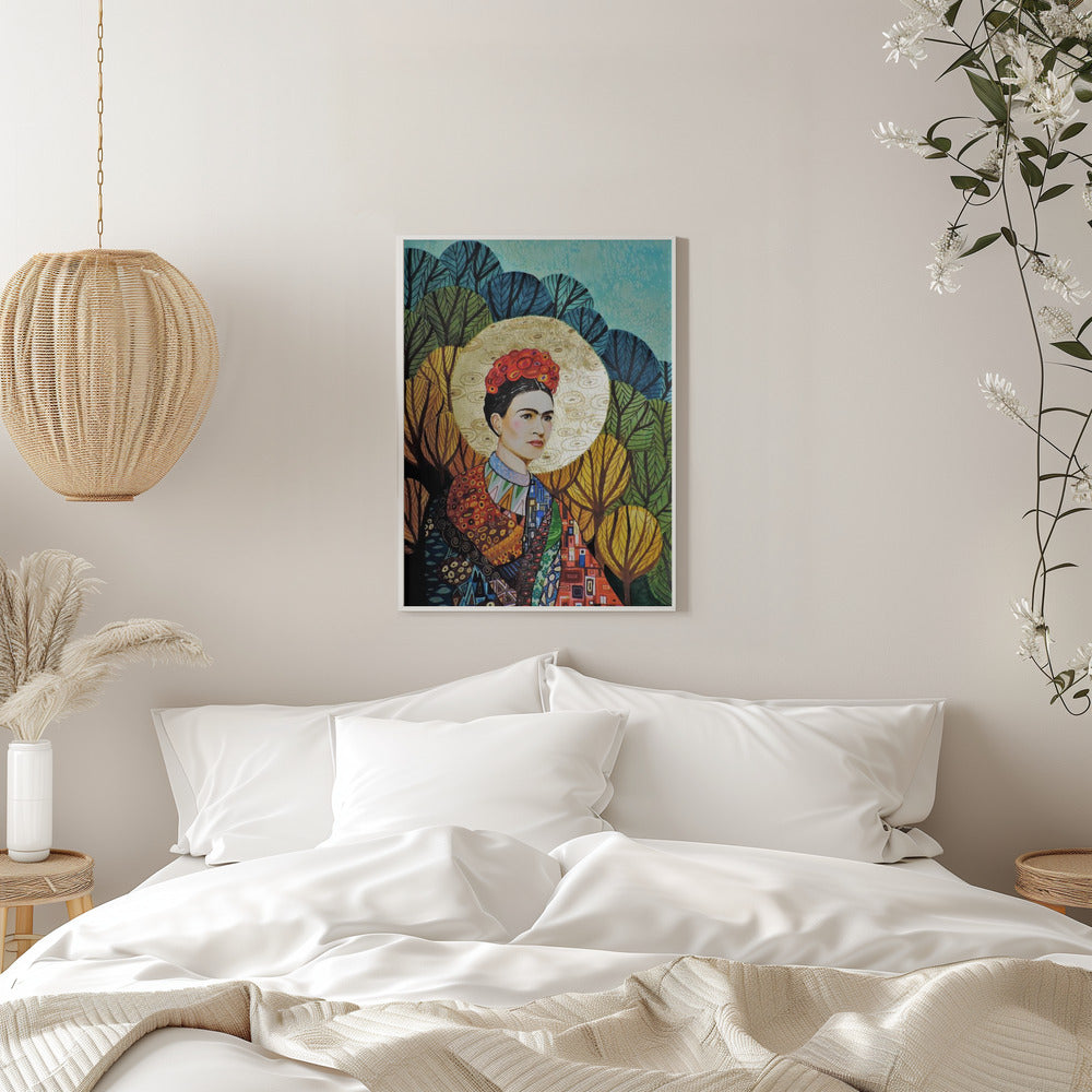 Art mural Frida aime Klimt