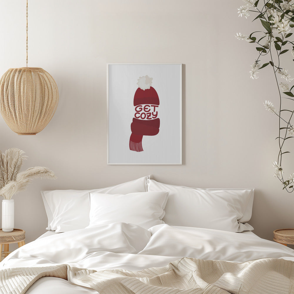 Art mural Mettez-vous à l'aise (rouge)