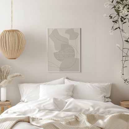 Art mural moderne du milieu du siècle n° 2 | marron