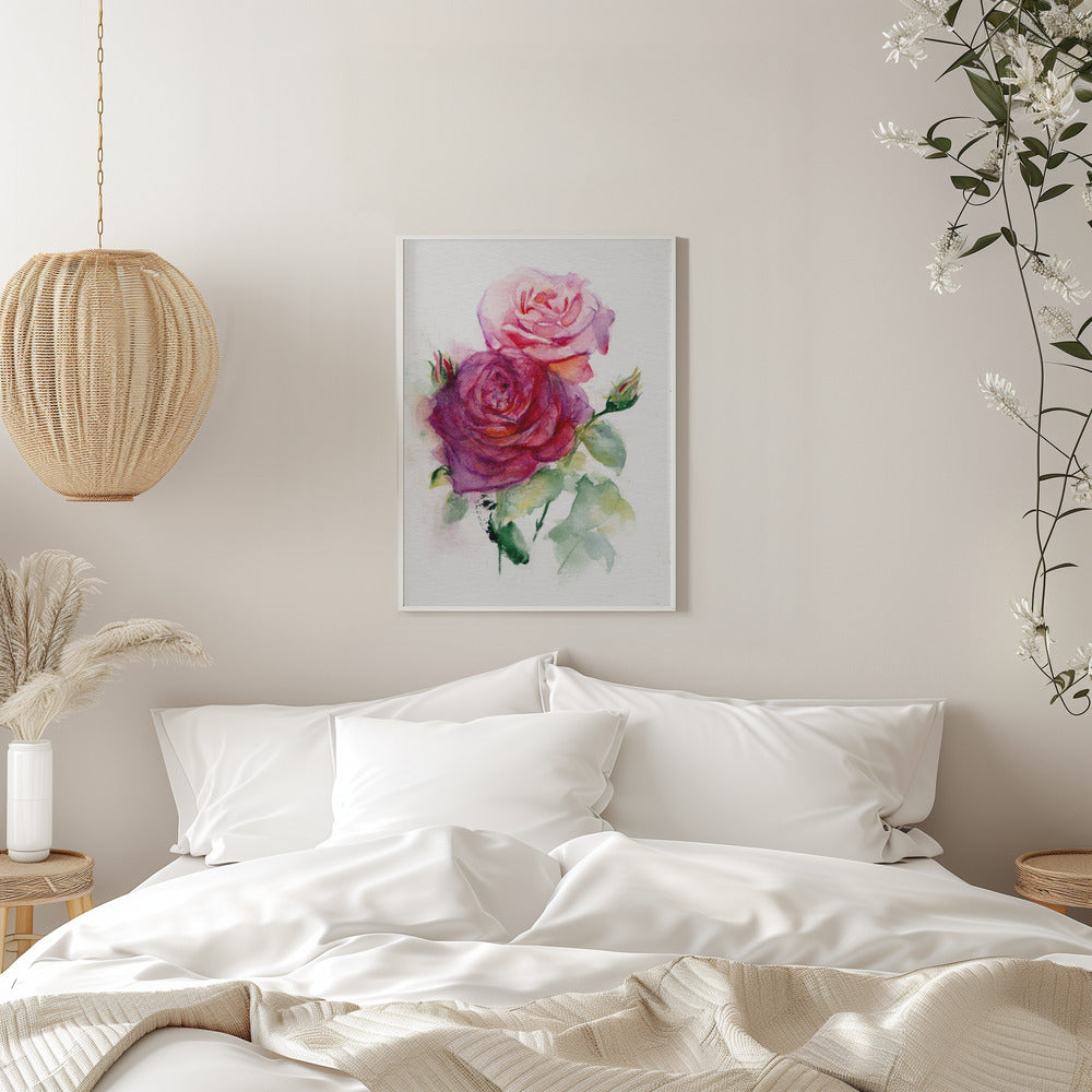 Art mural Rose juin