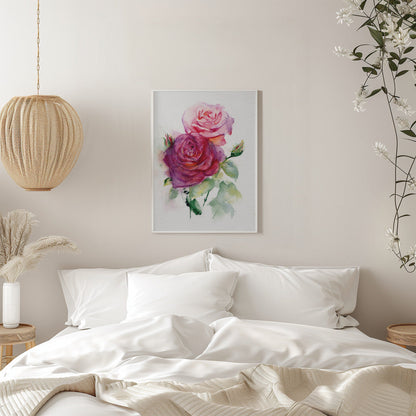 Art mural Rose juin