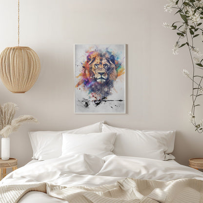 Décoration murale Affiche Lion Art 04