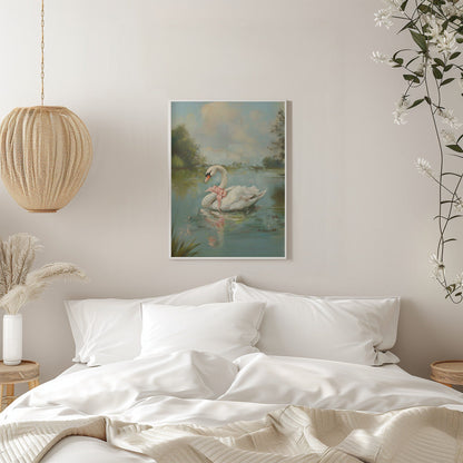 Coquette cygne vintage
