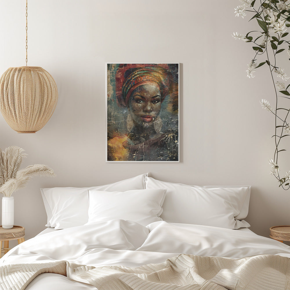 Art mural Illustration d'art africain Art mural 068