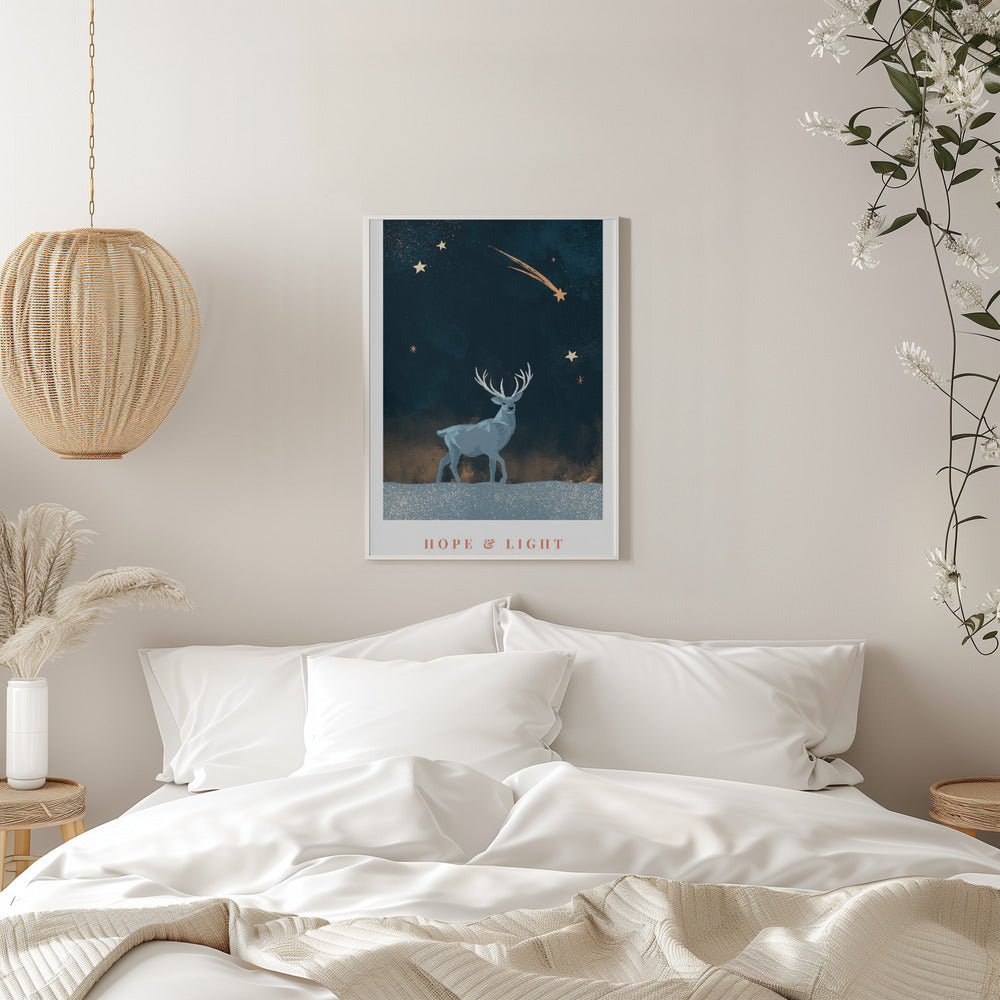 Décoration murale « Hope & Light », imprimée sur toile