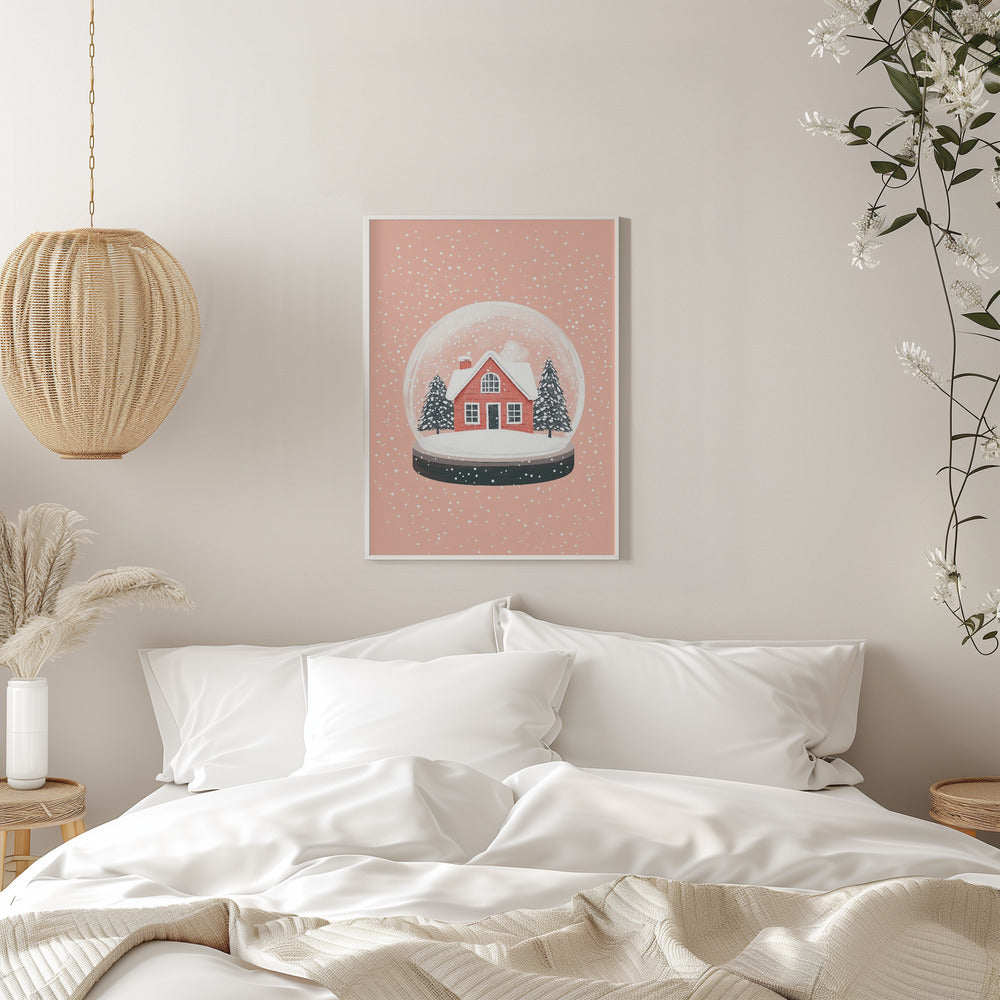 Décoration murale Ornement de Noël Illustration sur verre Impression sur toile