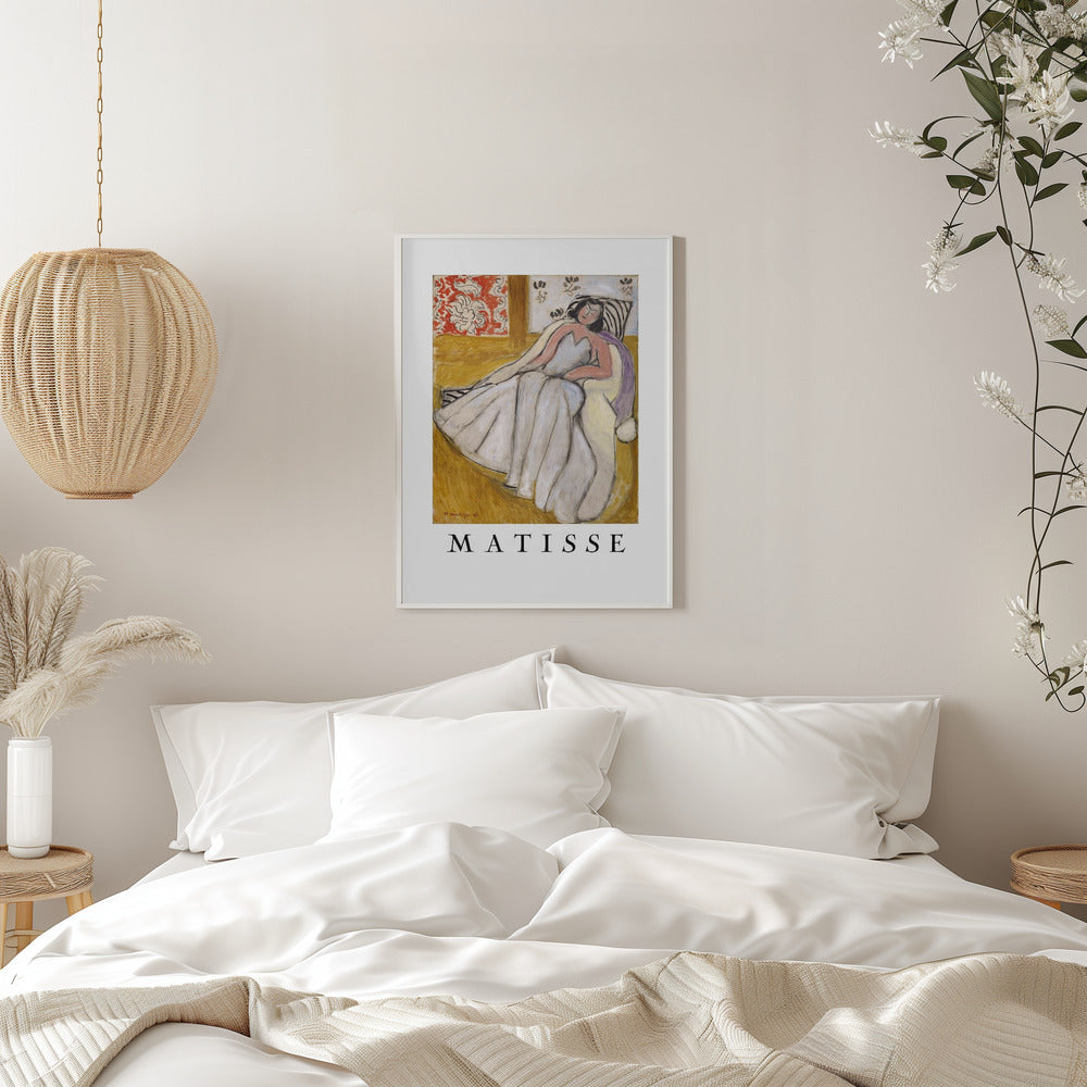 Tableau mural Jeune Femme à La Pelisse Blanche