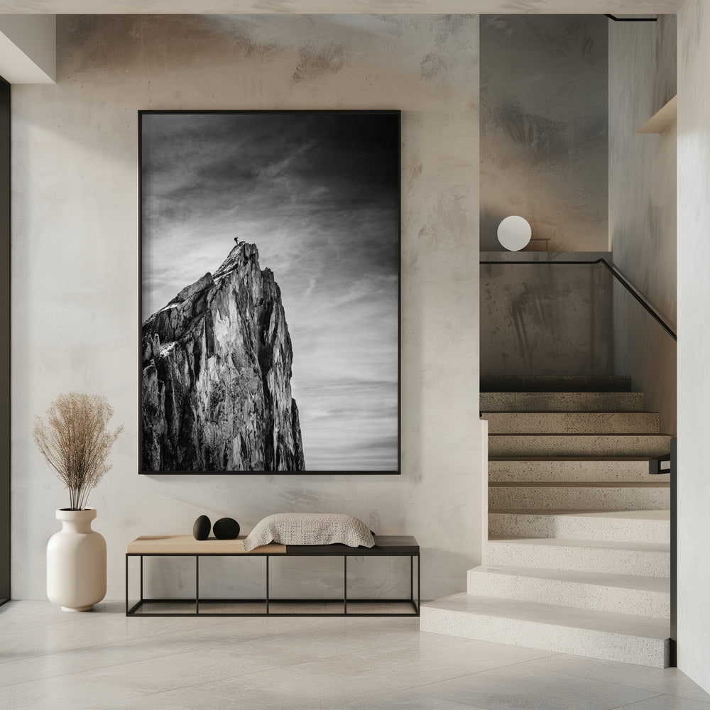 Art mural en équilibre entre terre et ciel