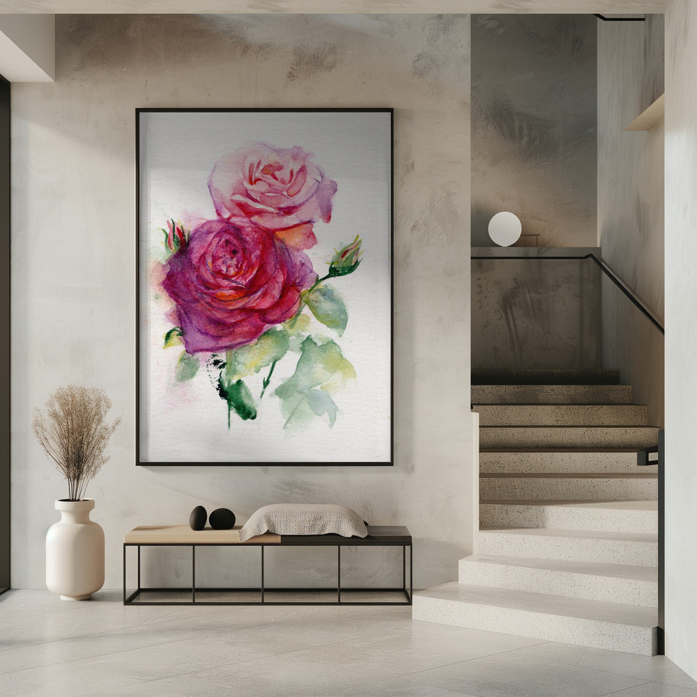 Art mural Rose juin