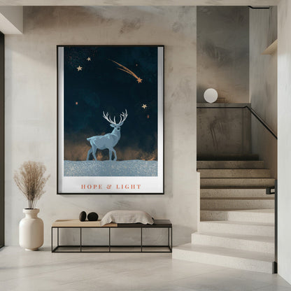 Décoration murale « Hope & Light », imprimée sur toile