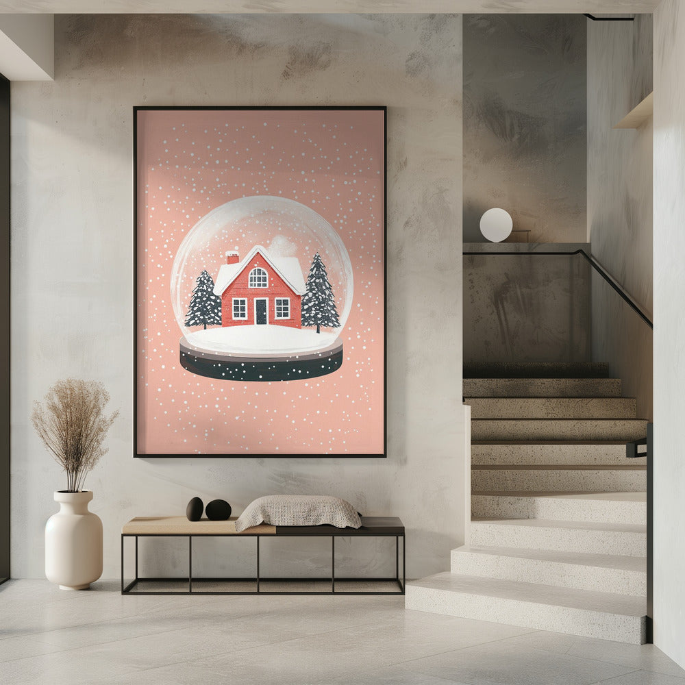 Décoration murale Ornement de Noël Illustration sur verre Impression sur toile