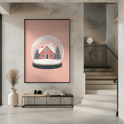 Décoration murale Ornement de Noël Illustration sur verre Impression sur toile
