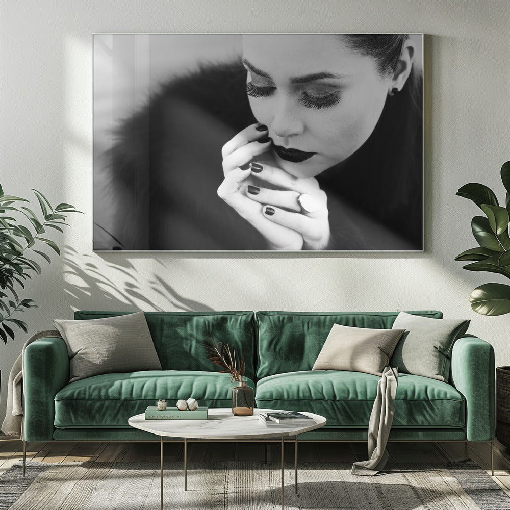 Art mural entre les doigts