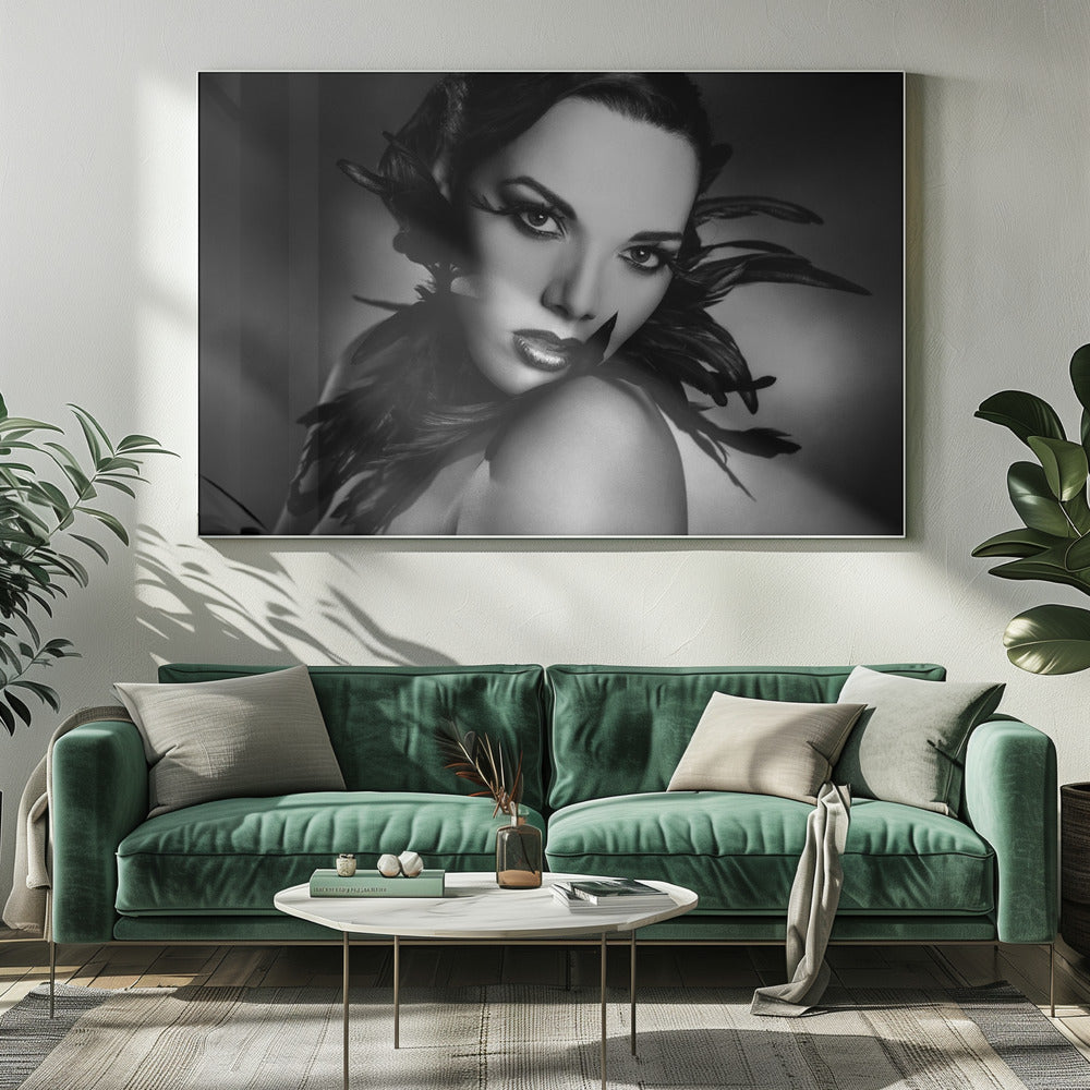 Art mural Les plumes noires
