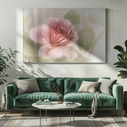 Décoration murale rose lisse