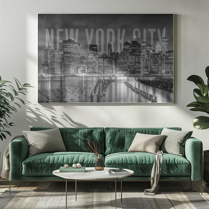 Décoration murale NEW YORK Skyline Monochrome