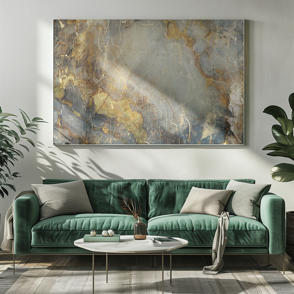 Art mural Illustration abstraite en marbre 02