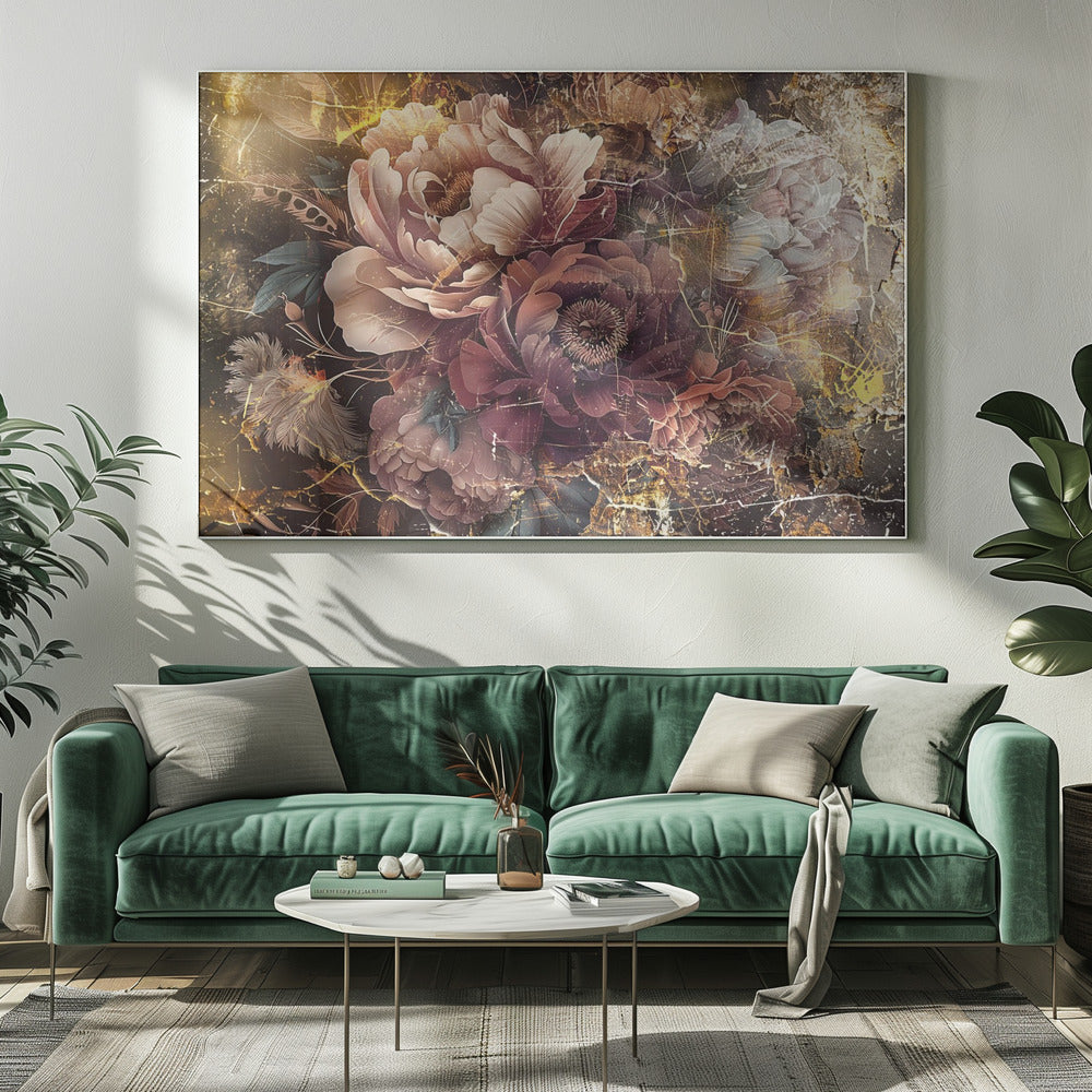 Décoration murale Fleur Art floral Illustration murale 096