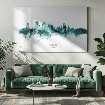 Art mural Silhouette de Québec Canada