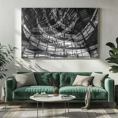 Visiteurs d'expositions d'art mural