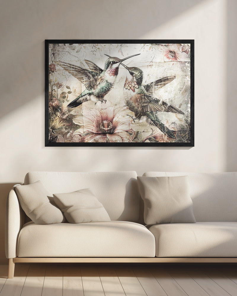 Décoration murale Oiseaux Animal Illustration Vintage Wallart 10