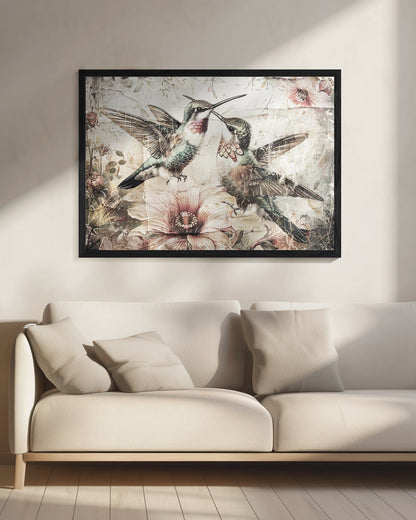 Décoration murale Oiseaux Animal Illustration Vintage Wallart 10
