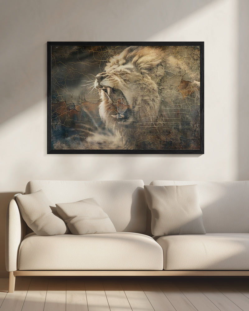 Art mural Lion Animal Art Vintage Illustration Décoration murale 09