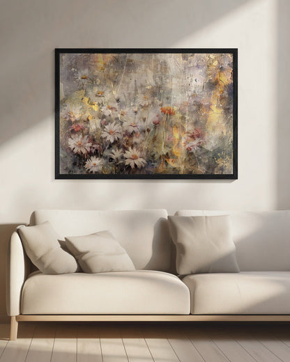 Art mural Fleur Art floral Illustration Décoration murale 010