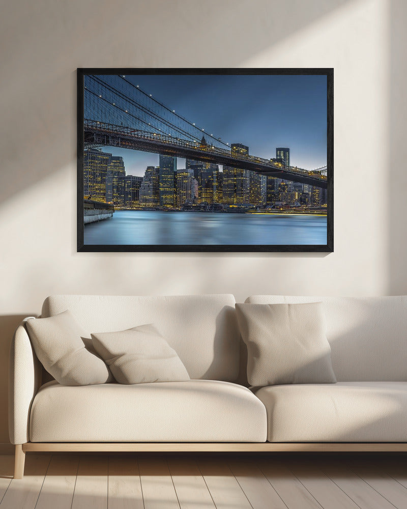 Art mural New York - L'Heure bleue sur Manhattan