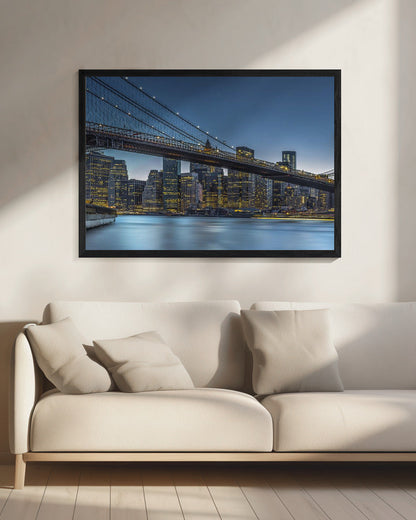 Art mural New York - L'Heure bleue sur Manhattan