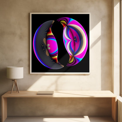 Art mural miroir brisé