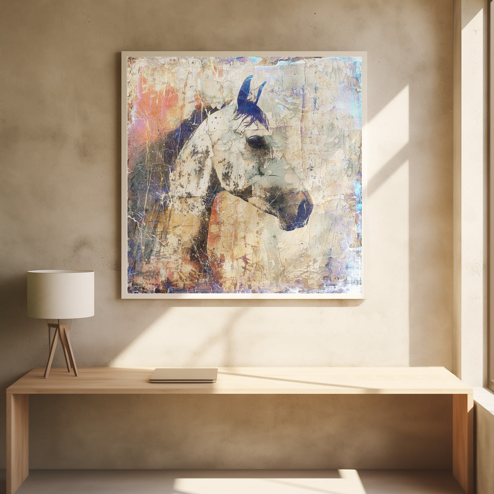 Art mural Cheval Illustration d'art vintage 04