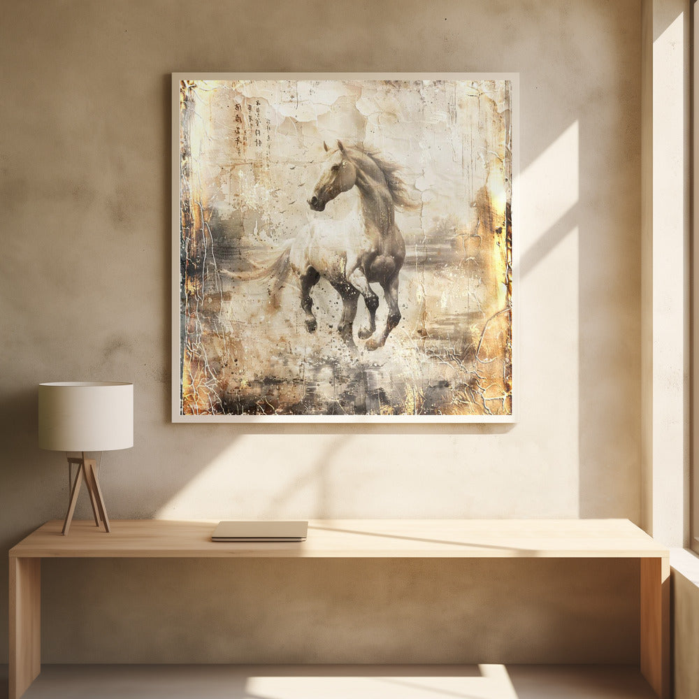 Illustration cheval vintage 16