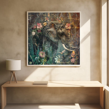 Décoration murale Animaux floraux Illustration d'art vintage 11