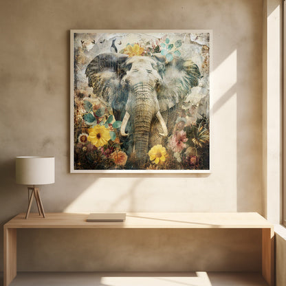 Décoration murale Animaux floraux Illustration d'art vintage 12